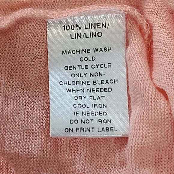 Loft linen T women's top pink Size XL NWT Resort wear Natural fibers Vacation - Picture 1 of 8